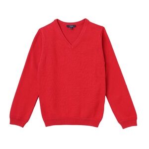 NWT Pedal Red V-Neck Sweater Boys